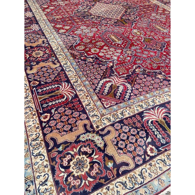 Mid-Century Tabriz Rug, 1950s For Sale - Image 3 of 18