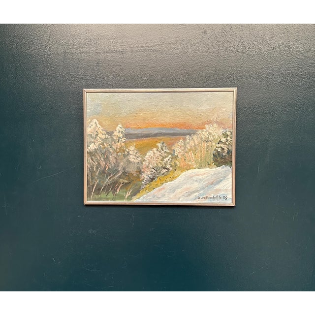 Sune Randolfs, Winter Landscape, 1960s, Oil on Panel, Framed For Sale - Image 15 of 18