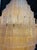 Glass 1970s Monumental Amber Textured Glass Leaf Tiered Chandelier For Sale - Image 7 of 11