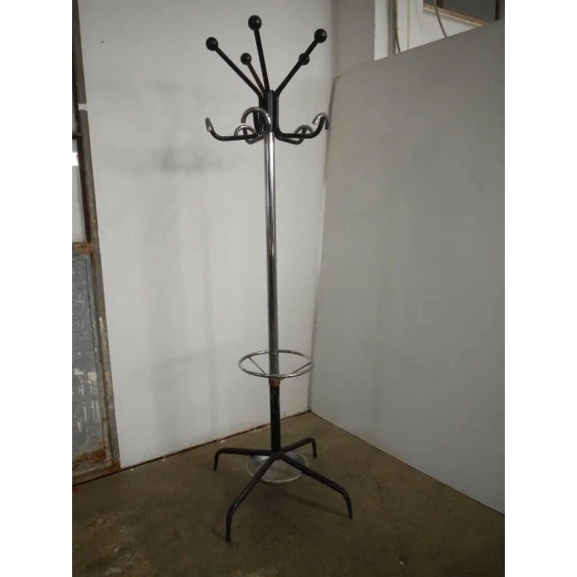 Black Italian Iron Coat Stand, 1960s For Sale - Image 8 of 8
