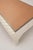 White Italian Painted & Carved Leather Top Desk or Console, Style of John Dickinson For Sale - Image 8 of 8