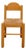 Hank Lowenstein Style MCM Blonde Dining Chair Vintage Mid-Century Modern Arched Back For Sale