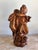French Antique Walnut Sculpture of Boy Whispering to Girl, Early 20th Century For Sale - Image 3 of 8