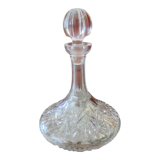 Waterford Lismore Crystal Ship's Decanter For Sale