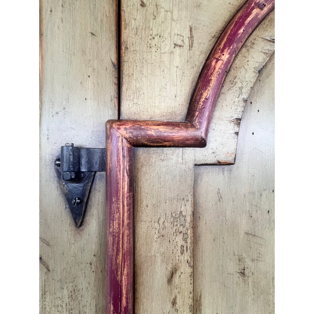 Large European Style Old World Hand-Painted Bar Drinks Liquor Armoire Cabinet Pull Out Shelf For Sale - Image 16 of 16