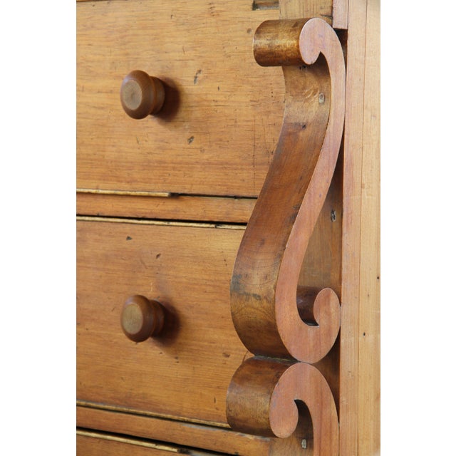 Antique 19th Century Provençal Sculptural Commode in Pine Wood, Denmark, 1850s For Sale - Image 13 of 18