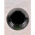 Mid-Century Modern Vintage Black Milk Glass Ribbed Beehive Style Vase For Sale - Image 3 of 7