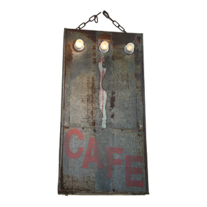 Industrial Vintage Fragment From Retro Cafe Neon Sign