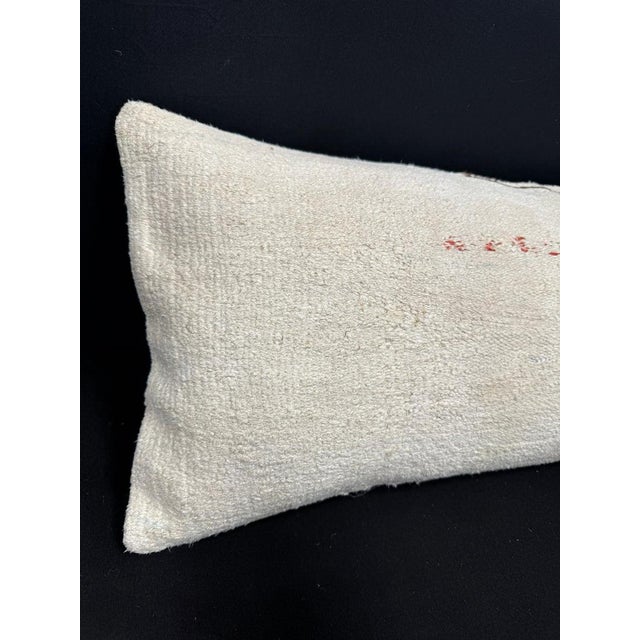 Turkish Hemp Pillow Cushion Natural Beige Brown Cushion Cover 14"x40" #30487 Enhance your home decor with our Kilim Pillow...