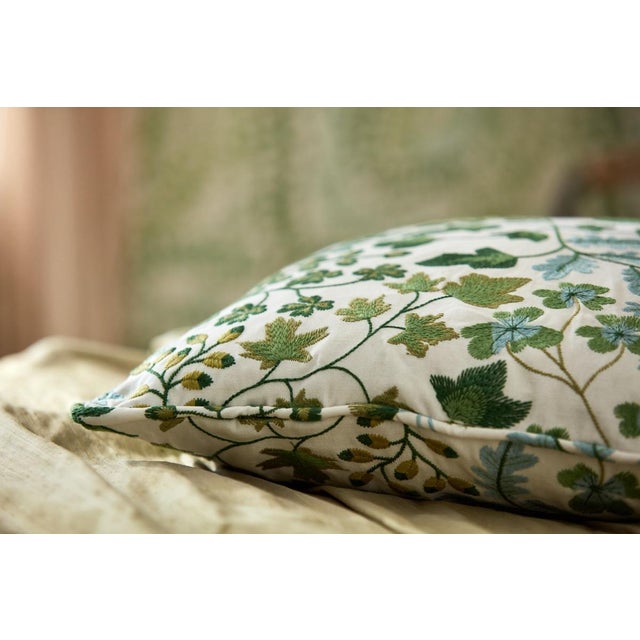 Contemporary Harlequin Onni Fabric in First Light/Clover - a Sample For Sale - Image 3 of 3