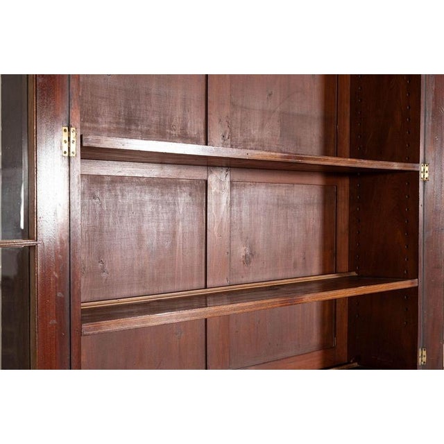 English Inlaid Mahogany Glazed Bookcase, 1870 For Sale - Image 16 of 18