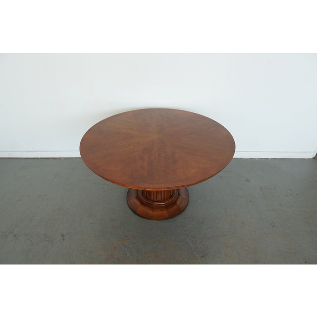 2010s John Widdicomb Co. Pedestal Table For Sale - Image 5 of 11