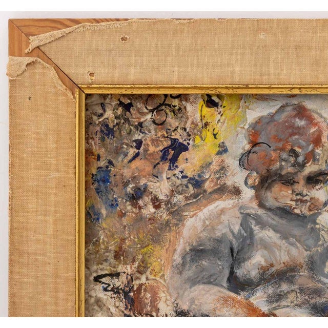 American School Abstract Figure Oil, 20th C. For Sale In New York - Image 6 of 7