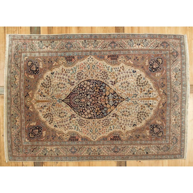 Tabriz Tree of Life Rug in Wool For Sale - Image 10 of 10
