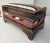 Wood Middle Eastern Kilim Upholstered Stained Pine Table Chest For Sale - Image 7 of 7