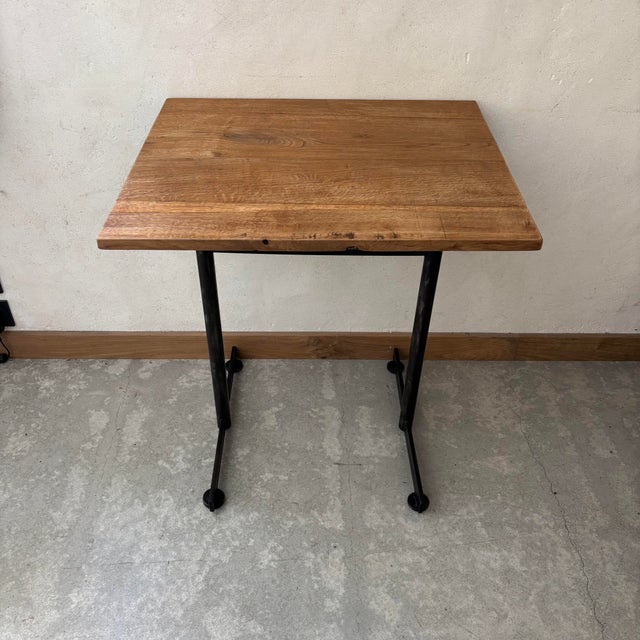 Wooden Bistro Table For Sale - Image 6 of 6