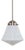 Vintage Art Deco Style Pendant Lamp, 1970s For Sale