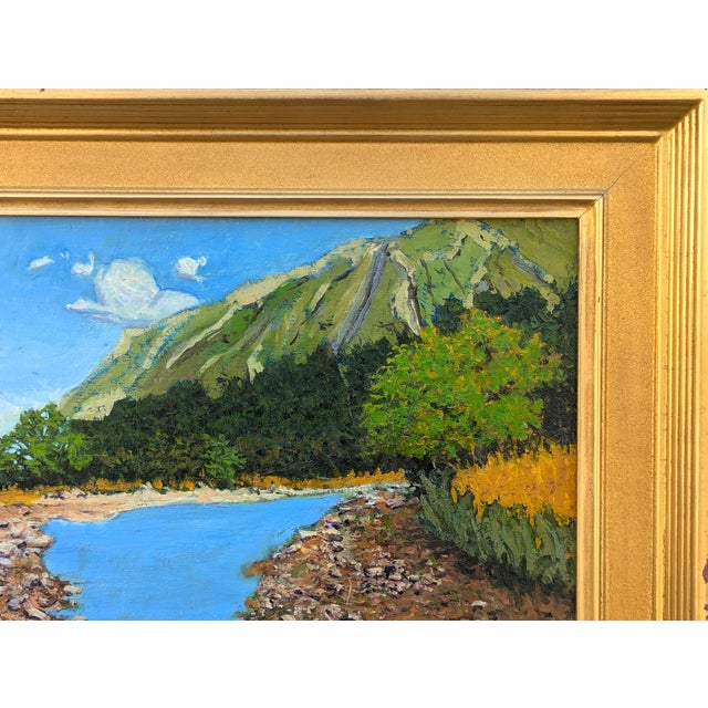 Jerry Greenberg "Passing Clouds" Contemporary Realistic Texas Nature River Landscape Painting, 2020s For Sale In Houston - Image 6 of 11