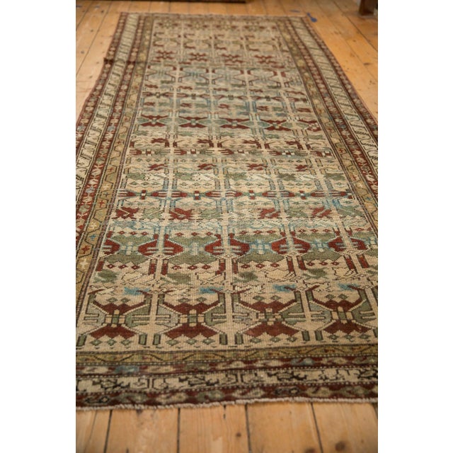 Shabby Chic Antique Distressed Borchalou Rug Runner - 4'3" x 10'1" For Sale - Image 3 of 9
