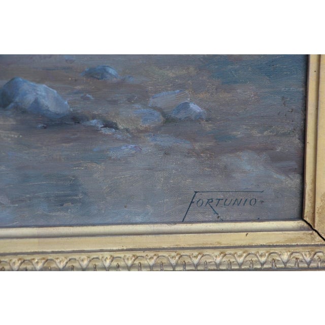 Fortunio, Hail by the River, 1800s, Oil on Canvas For Sale - Image 7 of 11