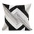 Abstract Zebra-Print Leather Throw Pillow - 19 Inches, Single For Sale