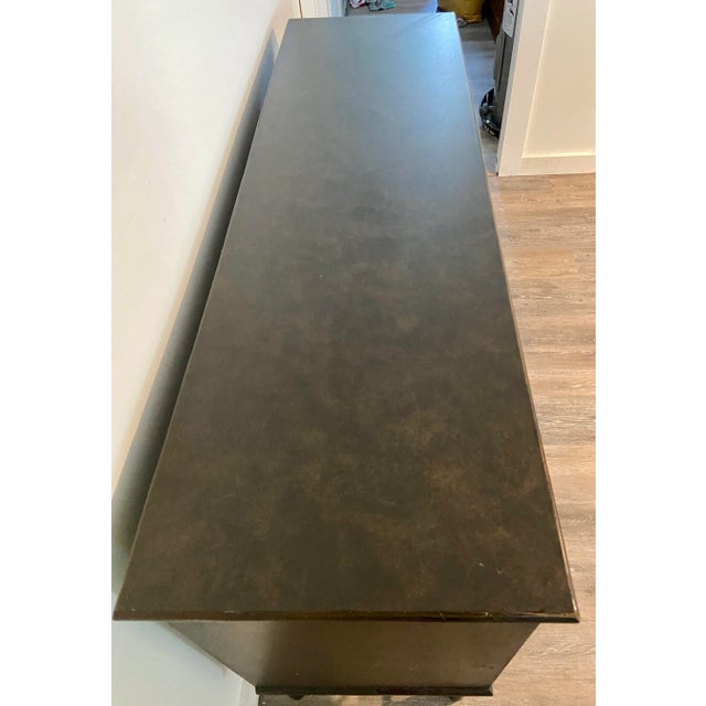 Wood Vintage Iconic Ficks Reed by John Wisner Sideboard Credenza Buffet With Fretwork C. 1950’s For Sale - Image 7 of 8