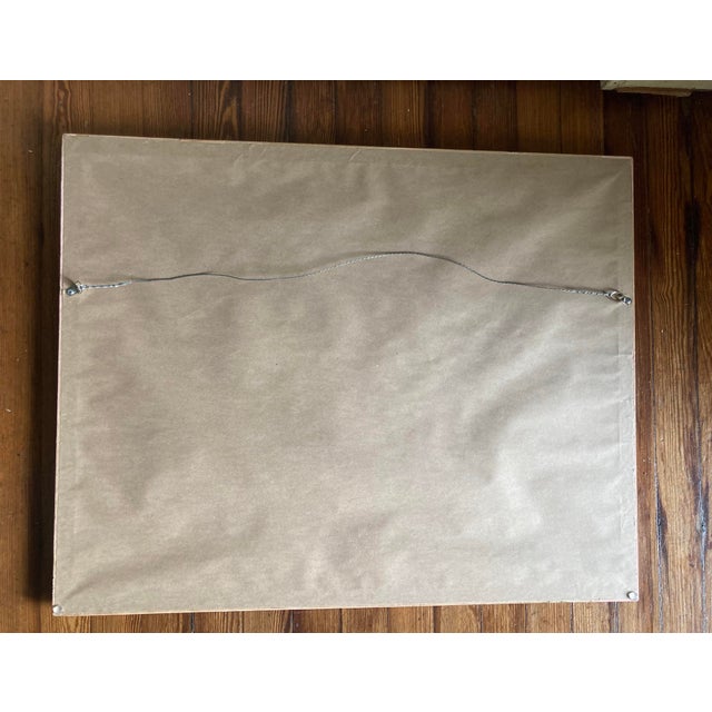 2020s Original Signed Charcoal Drawing of Black Cat in Gold Vintage Frame With Beautiful Matting. For Sale - Image 5 of 9