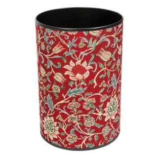 Evenlode Red Tapestry Waste Bin For Sale