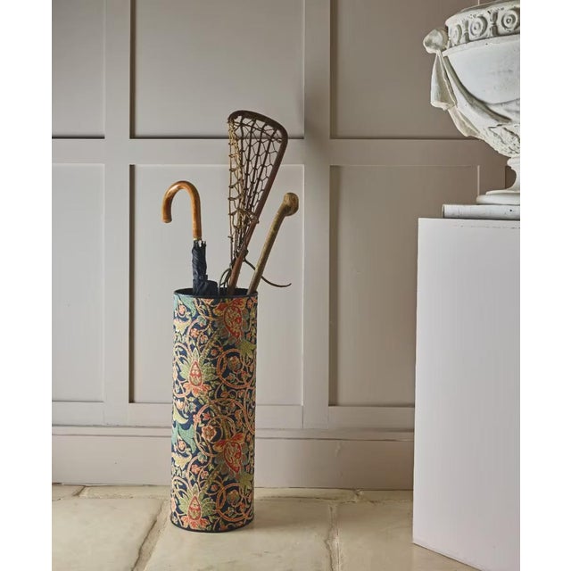 An exquisite addition to any setting, this stylish umbrella stand is constructed from durable metal and covered in Hines'...