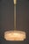 Round Textured Glass Ring and Brass Pendant Lamp by J. T. Kalmar, 1950s For Sale - Image 18 of 18