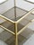 Vintage Brass and Smoked Glass 3-Tier Side Tables, 1970s, Set of 2 For Sale - Image 10 of 12