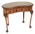 Antique Burr Walnut Leather Top Kidney Shaped Desk, 1900 For Sale