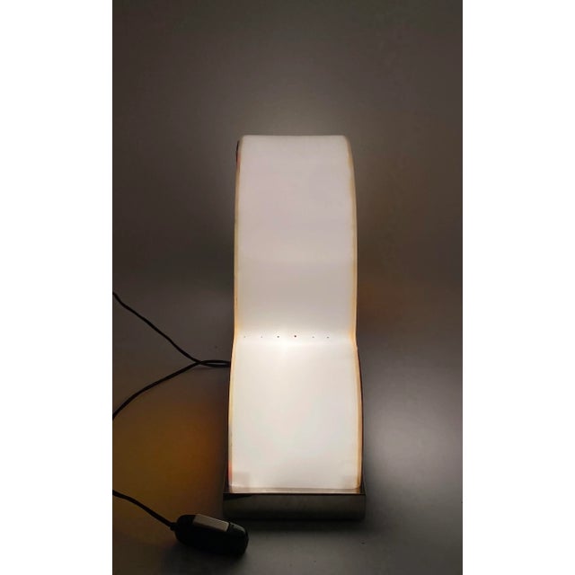 Willy Rizzo Attributed Space Age Table Lamp, Italy 1970s For Sale - Image 10 of 12