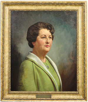 Howard Barron, Katherine Merry Nee Horstmann, Director of Horstmann Gear Company, 1946, Oil on Canvas