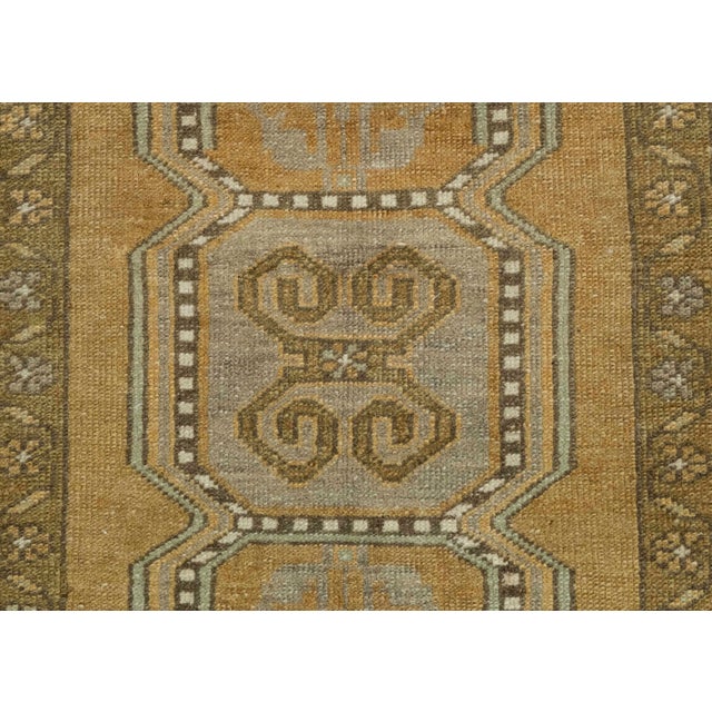 Turkish Mini Rug Oriental Hand Knotted Vintage Rug 1'8" x 3'3" #16253 For Sale - Image 4 of 8