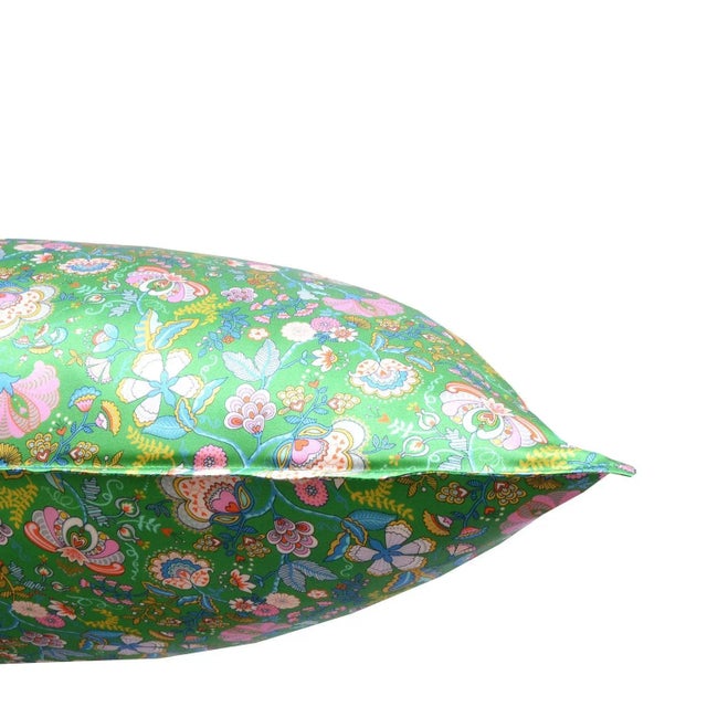 Silk Pillowcase Made With Liberty Fabric Mabelle Hall For Sale - Image 4 of 5