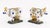 Ceramic Dutch Delft Cow and Milkmaid Figurines, Pair For Sale - Image 7 of 11