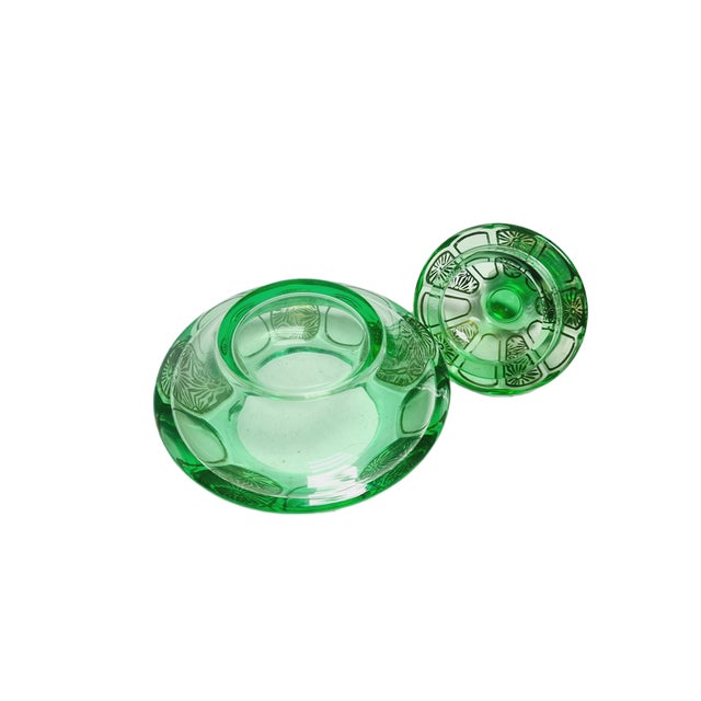 Glass Art Deco Candyer from Moser, Former Czechoslovakia, 1960s For Sale - Image 7 of 12