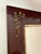 Wood Art Nouveau Mahogany Picture Frame with Brass Floral Mounts, Austria, 1900s For Sale - Image 7 of 10