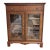 Late 20th Century Hekman Furniture Mahogany Glass Door Curio Display Cabinet With Drawer For Sale