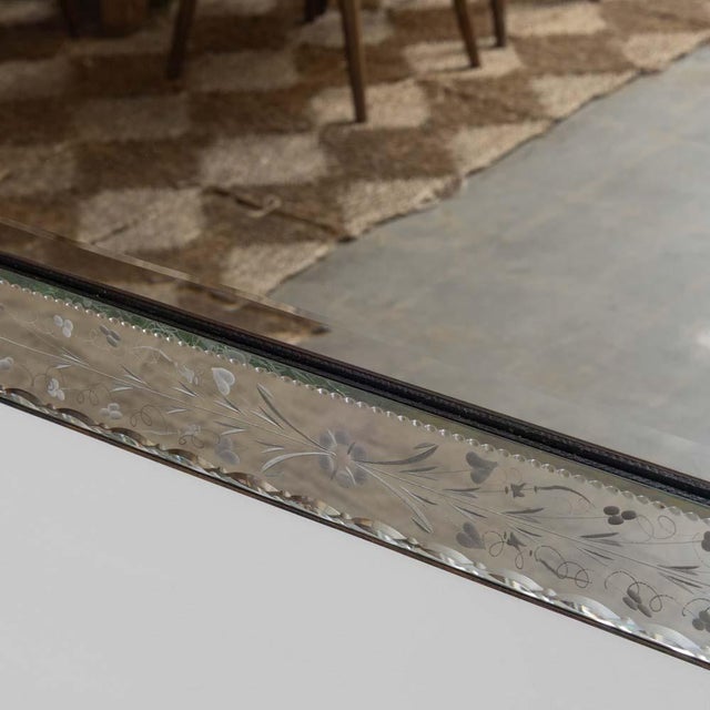 1930s French Venetian Etched Mirror For Sale - Image 12 of 15