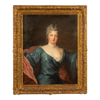 Antique 18thC Royal French Oil Painting Portrait Princess Elizabeth Palatine by Nicolas Bernard Lépicié, 1780 For Sale