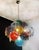 Vintage Italian Murano Chandelier with 36 Multicolored Disks, 1990 For Sale - Image 9 of 18