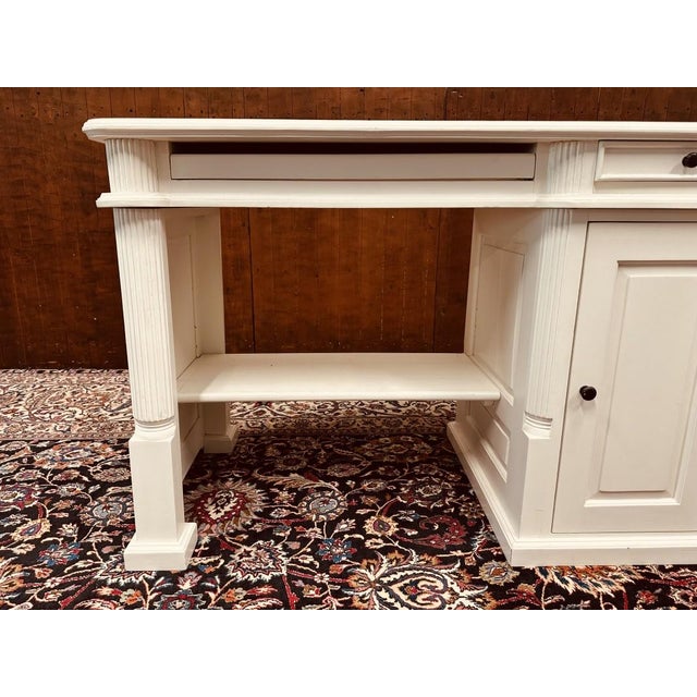 English White Desk in Mahogany For Sale - Image 9 of 18