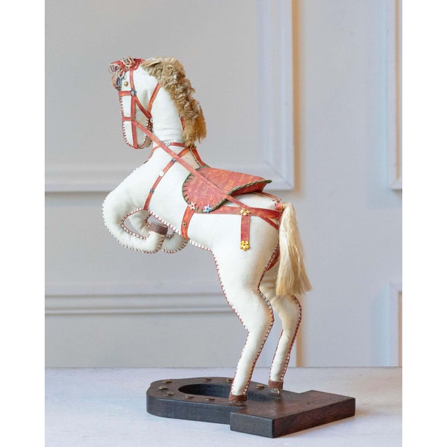 French Decorative Horse in Moleskin with Saddle and Harness, 20th Century For Sale - Image 10 of 16