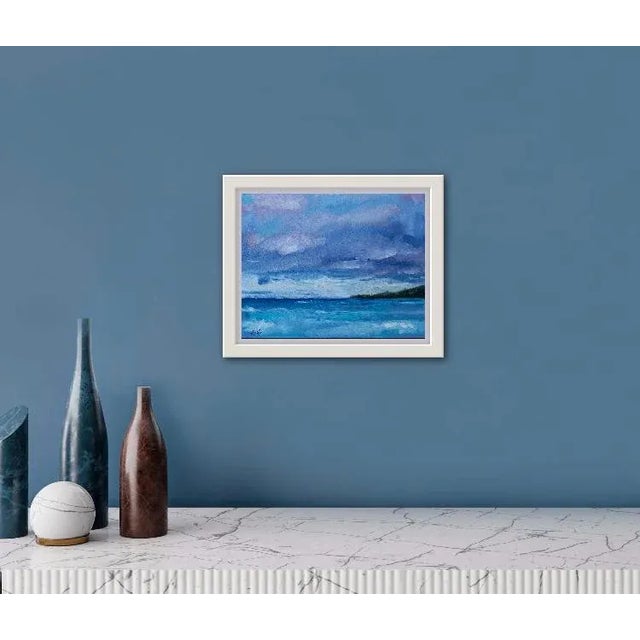 Maui Blue, Modern Impressionist Original Oil Painting Seascape For Sale - Image 4 of 9