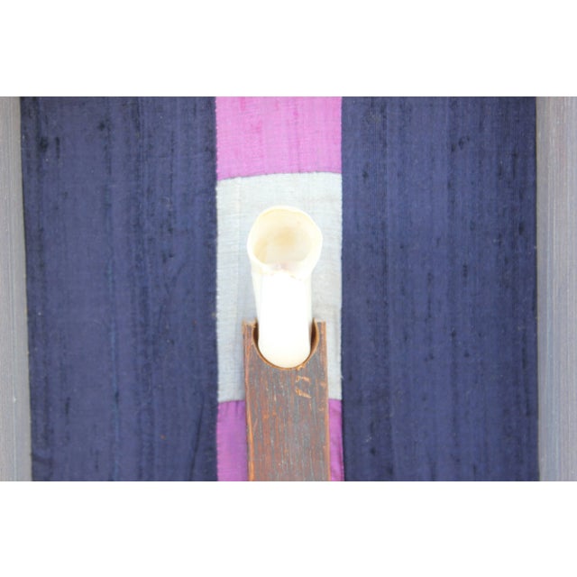 Julie Lee Boxed Sculpture with a Shell and Purple Cloth 2001 For Sale - Image 4 of 8