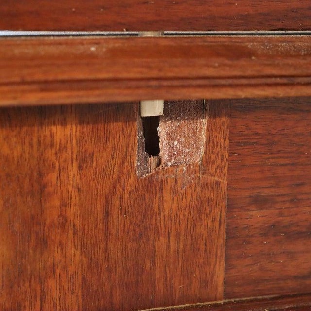 Antique Renaissance Revival Walnut & Burl Barrel Roll Top Desk C1890 For Sale - Image 9 of 11