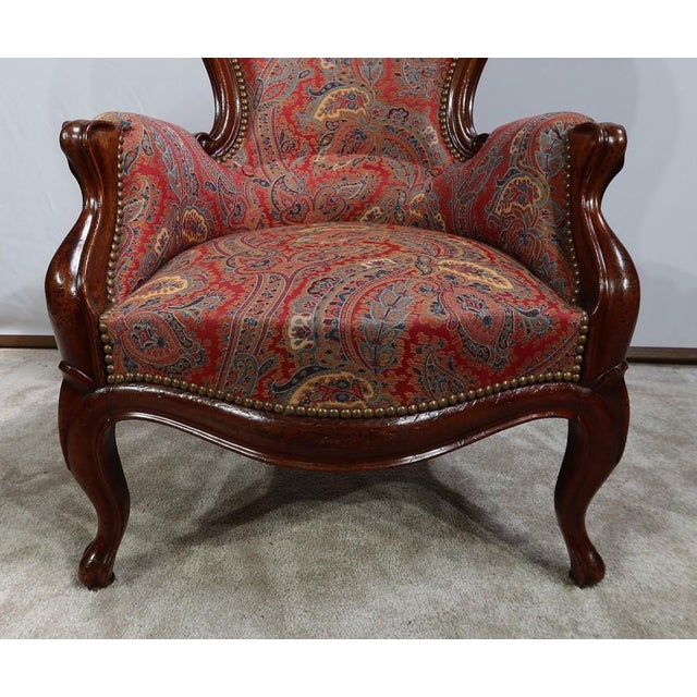 Small Napoleon III Chair in Mahogany For Sale - Image 10 of 17