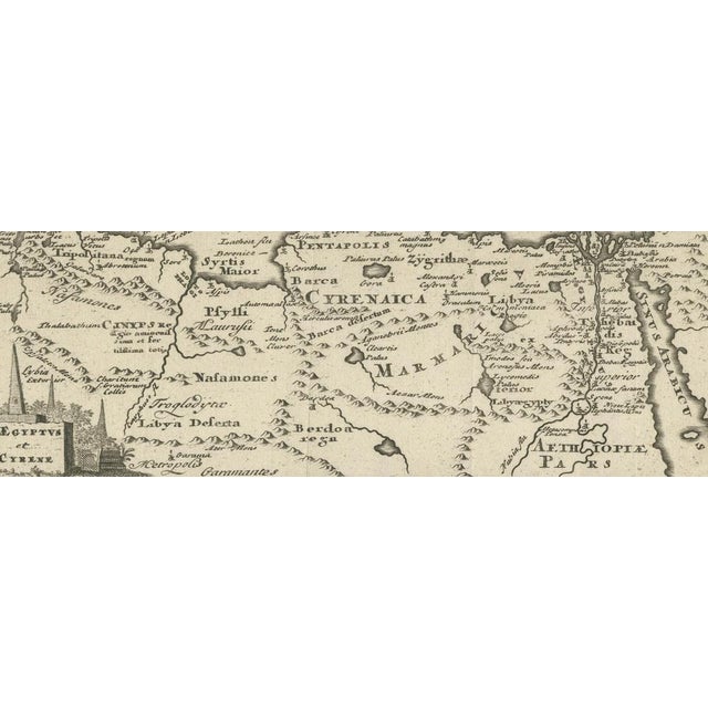 Early 18th Century Antique Map of the Region Between the Gulf of Lybia and the Red Sea by Aeg, 1729 For Sale - Image 5 of 7